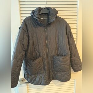 Zara Black Quilted Jacket